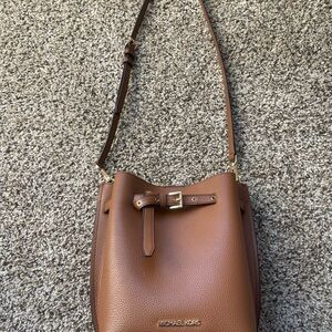 Michael Kors Brown Leather Shoulder Bag